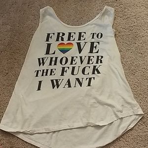 White tank top, women's.